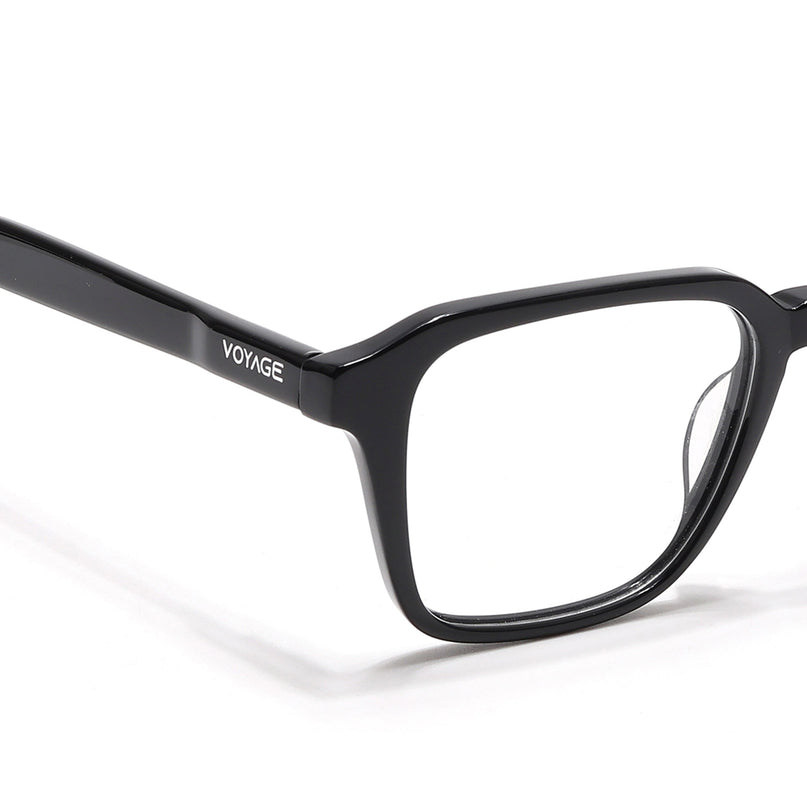 Voyage Select Shine Black Square Eyeglasses for Men & Women - SLMG6482-C1