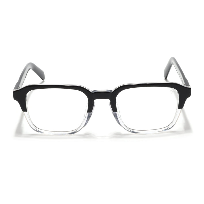 Voyage Select Black & Transparent Square Eyeglasses for Men & Women - SLMG6484-C3