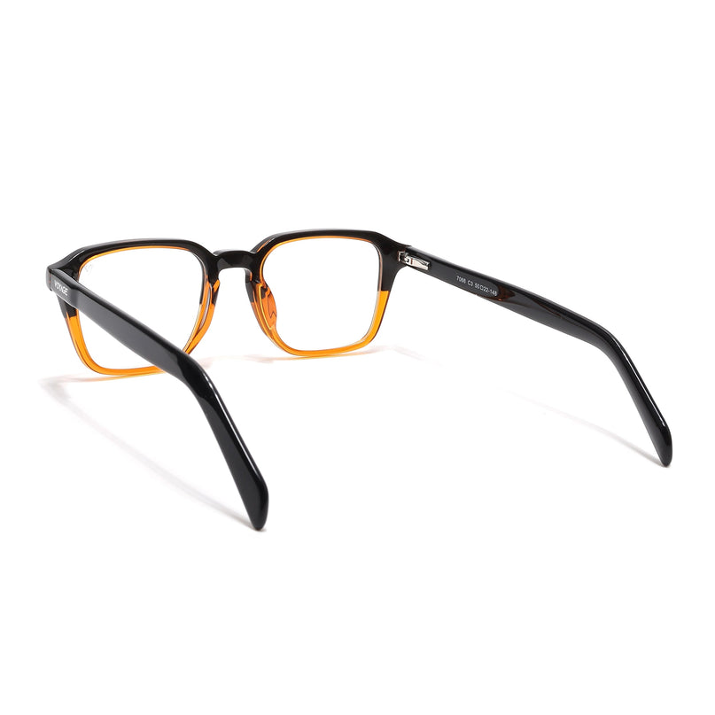 Voyage Select Black & Brown Square Eyeglasses for Men & Women - SLMG6485-C4