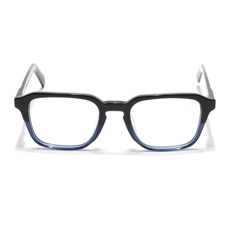 Voyage Select Black & Blue Square Eyeglasses for Men & Women - SLMG6486-C5