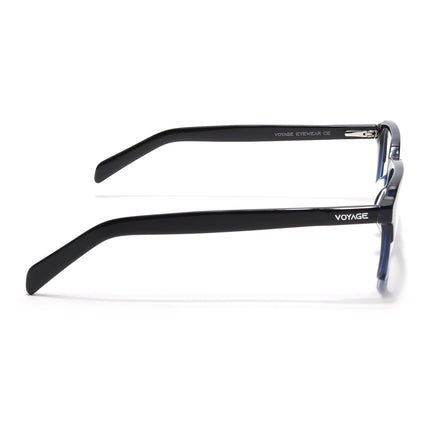 Voyage Select Black & Blue Square Eyeglasses for Men & Women - SLMG6486-C5