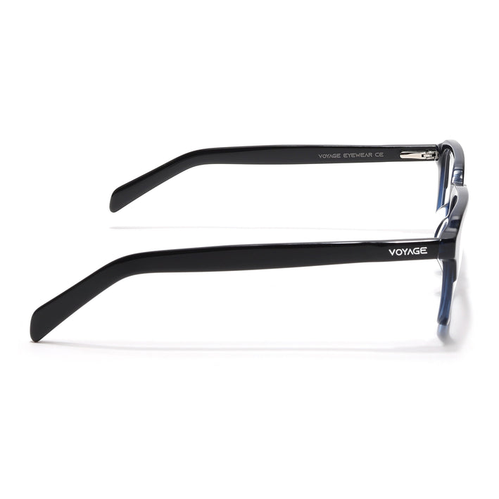 Voyage Select Black & Blue Square Eyeglasses for Men & Women - SLMG6486-C5