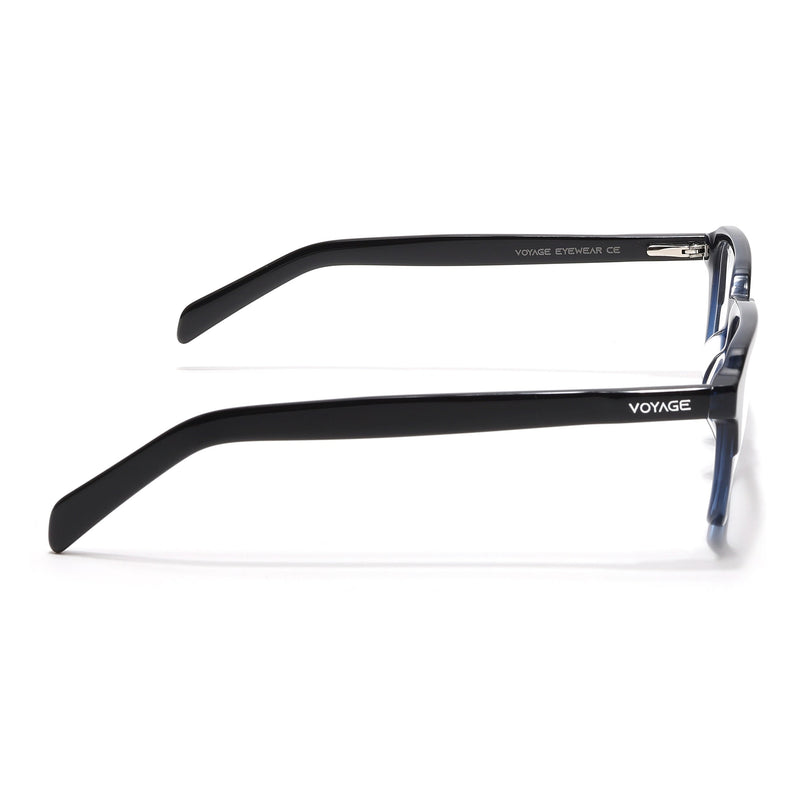 Voyage Select Black & Blue Square Eyeglasses for Men & Women - SLMG6486-C5