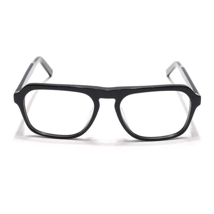Voyage Select Shine Black Square Eyeglasses for Men & Women - SLMG6487-C1
