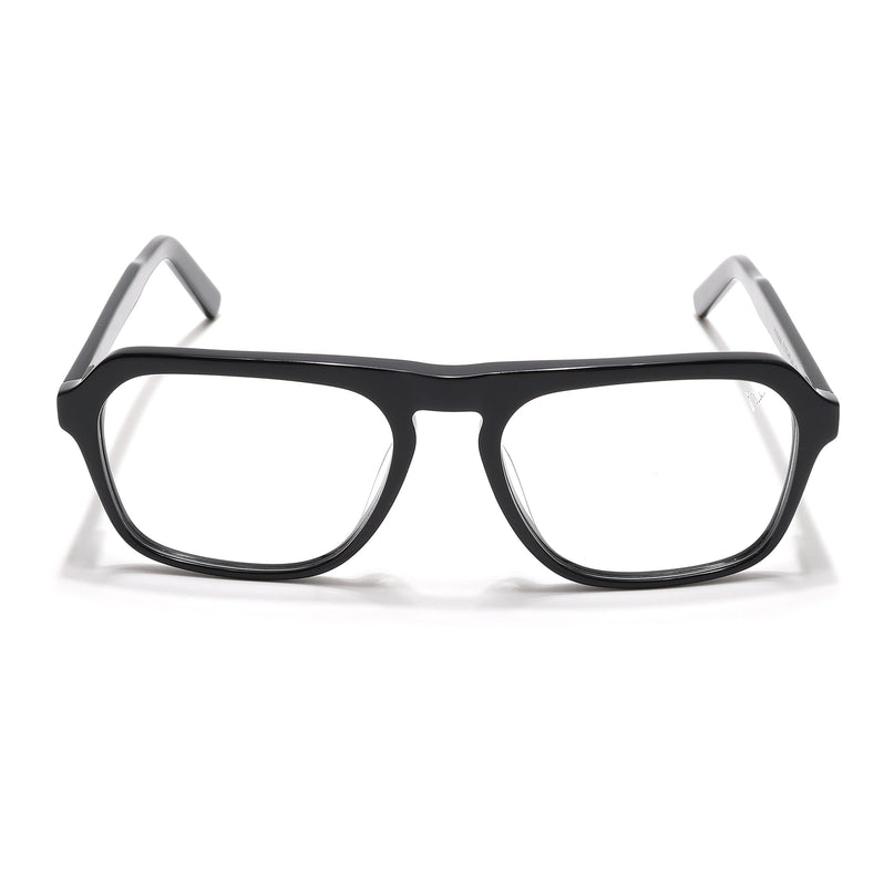 Voyage Select Shine Black Square Eyeglasses for Men & Women - SLMG6487-C1