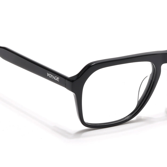 Voyage Select Shine Black Square Eyeglasses for Men & Women - SLMG6487-C1