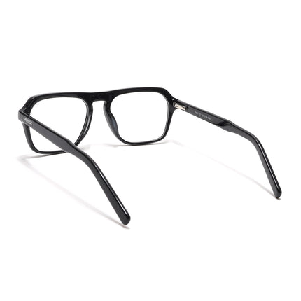 Voyage Select Shine Black Square Eyeglasses for Men & Women - SLMG6487-C1