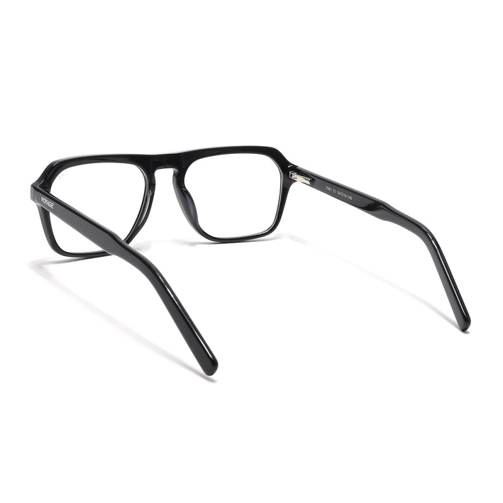 Voyage Select Shine Black Square Eyeglasses for Men & Women - SLMG6487-C1