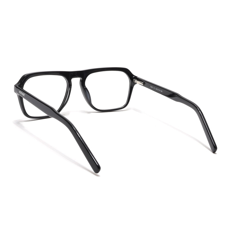 Voyage Select Shine Black Square Eyeglasses for Men & Women - SLMG6487-C1