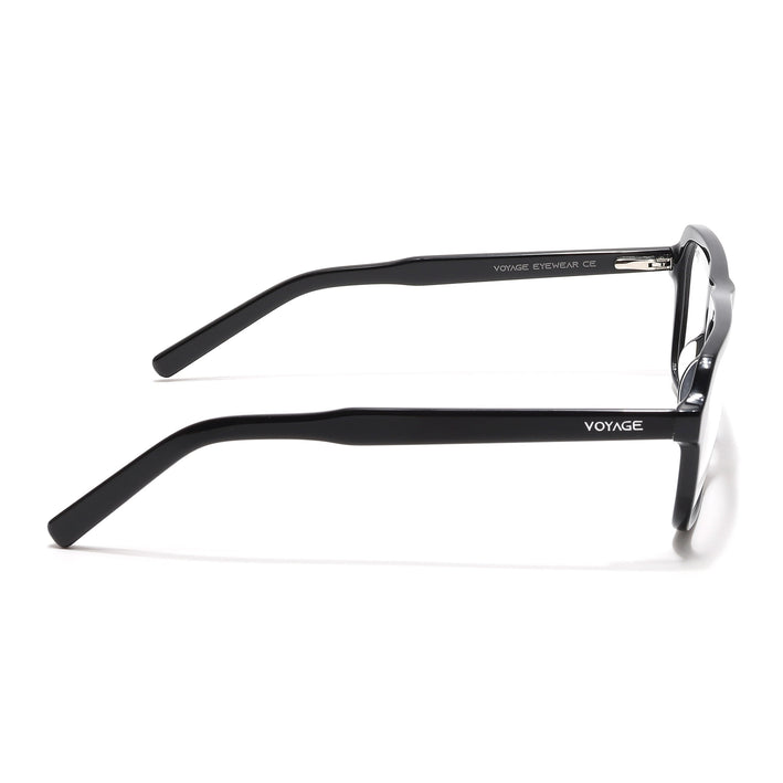 Voyage Select Shine Black Square Eyeglasses for Men & Women - SLMG6487-C1