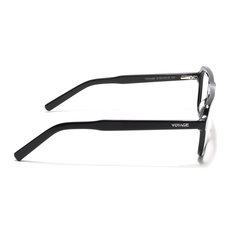 Voyage Select Shine Black Square Eyeglasses for Men & Women - SLMG6487-C1