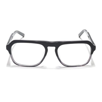 Voyage Select Black & Grey Square Eyeglasses for Men & Women - SLMG6488-C2