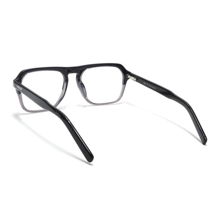 Voyage Select Black & Grey Square Eyeglasses for Men & Women - SLMG6488-C2