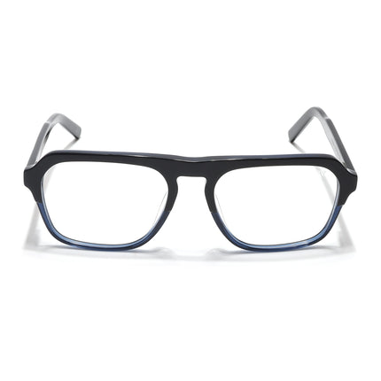 Voyage Select Black & Blue Square Eyeglasses for Men & Women - SLMG6490-C4