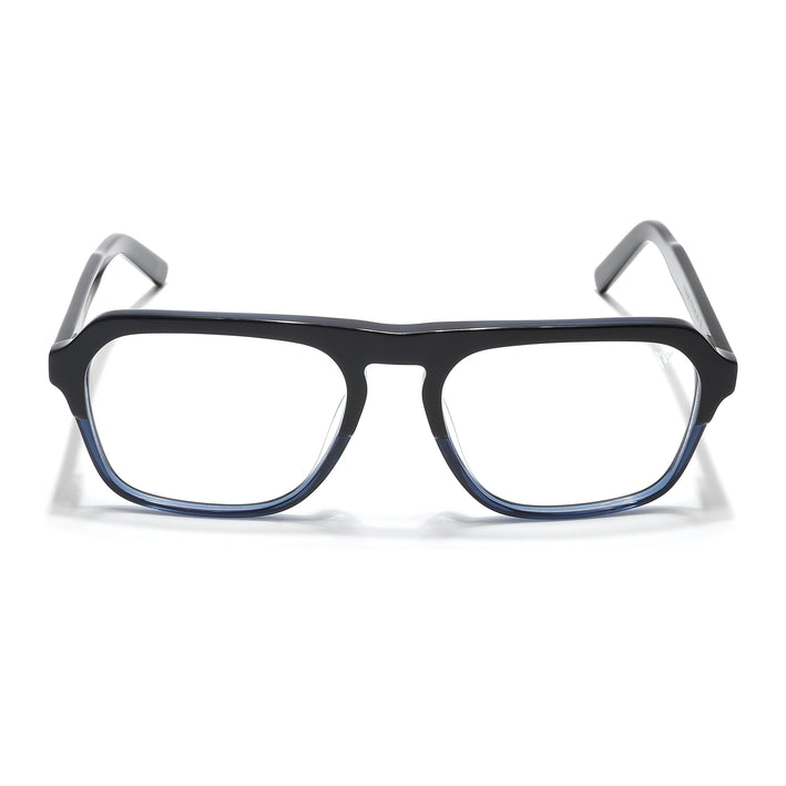 Voyage Select Black & Blue Square Eyeglasses for Men & Women - SLMG6490-C4