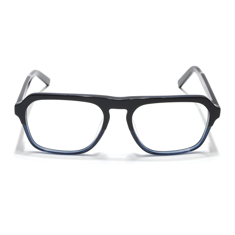 Voyage Select Black & Blue Square Eyeglasses for Men & Women - SLMG6490-C4