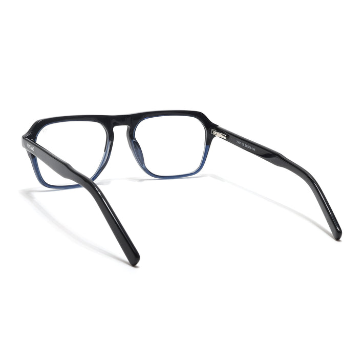 Voyage Select Black & Blue Square Eyeglasses for Men & Women - SLMG6490-C4