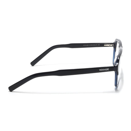 Voyage Select Black & Blue Square Eyeglasses for Men & Women - SLMG6490-C4