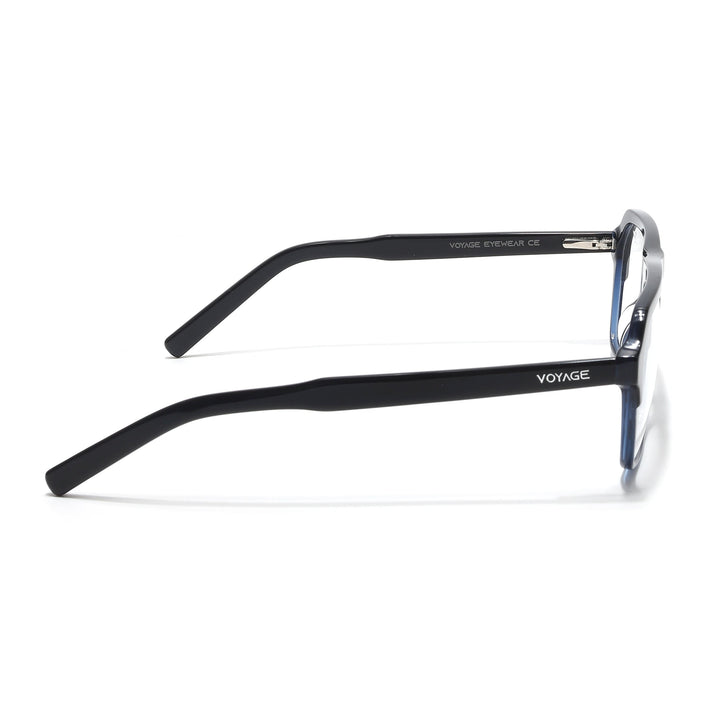 Voyage Select Black & Blue Square Eyeglasses for Men & Women - SLMG6490-C4