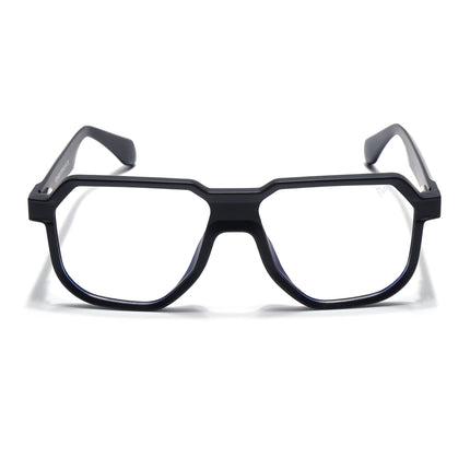 Prizm | Black Hexagonal Eyeglasses for Men & Women (FMG6718-C1)