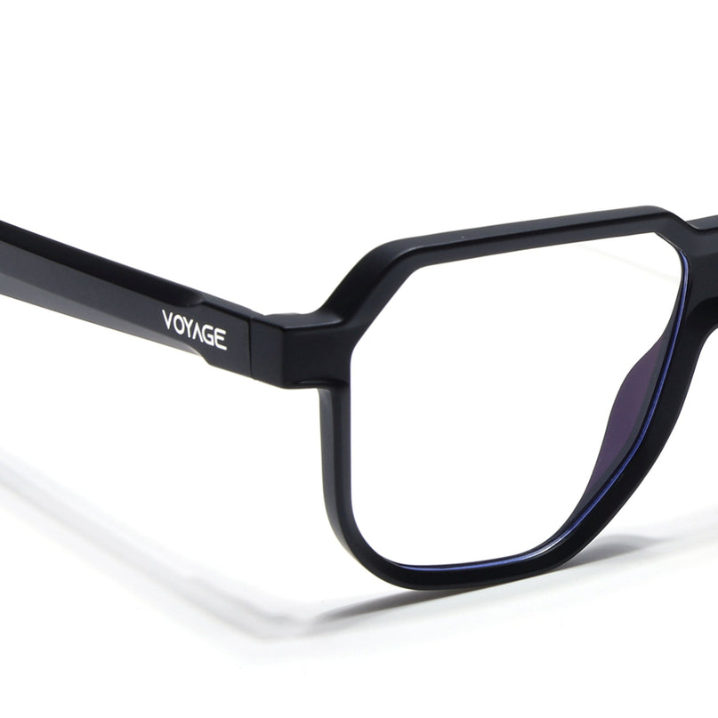 Prizm | Black Hexagonal Eyeglasses for Men & Women (FMG6718-C1)