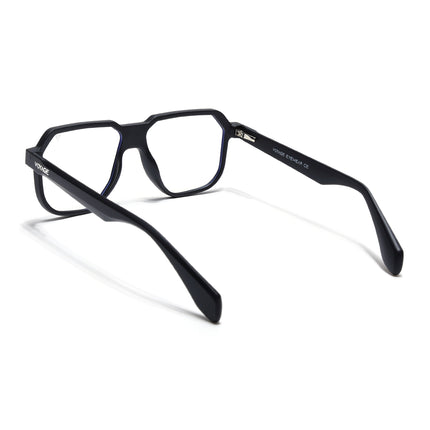 Prizm | Black Hexagonal Eyeglasses for Men & Women (FMG6718-C1)