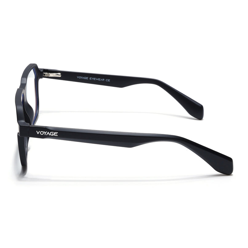 Prizm | Black Hexagonal Eyeglasses for Men & Women (FMG6718-C1)
