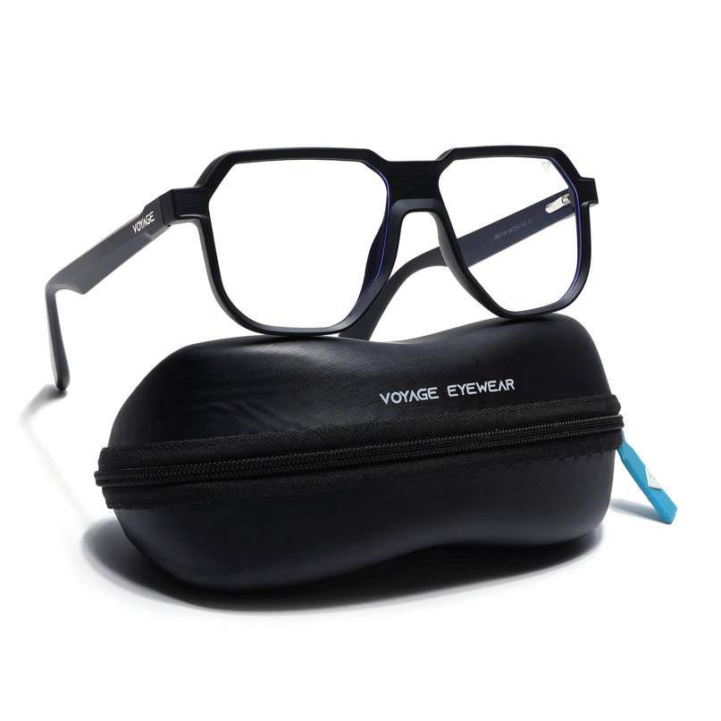 Prizm | Black Hexagonal Eyeglasses for Men & Women (FMG6718-C1)