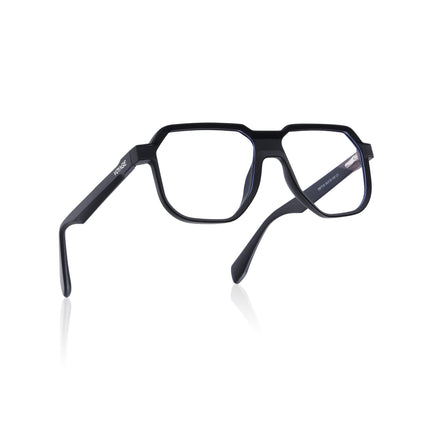 Prizm | Black Hexagonal Eyeglasses for Men & Women (FMG6718-C1)