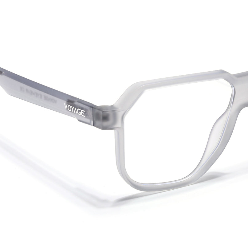 Prizm | Light Grey Hexagonal Eyeglasses for Men & Women (FMG6720-C3)