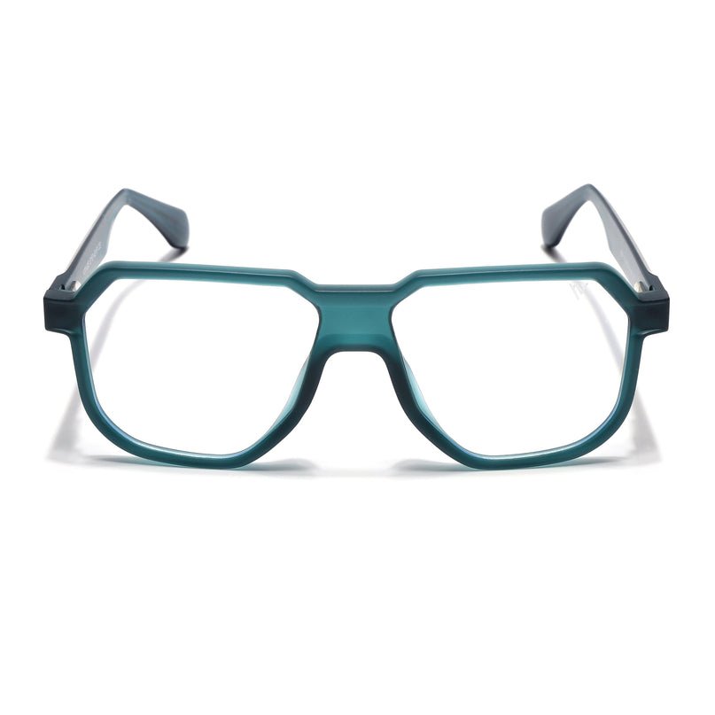 Prizm | Sea Green Hexagonal Eyeglasses for Men & Women (FMG6723-C6)
