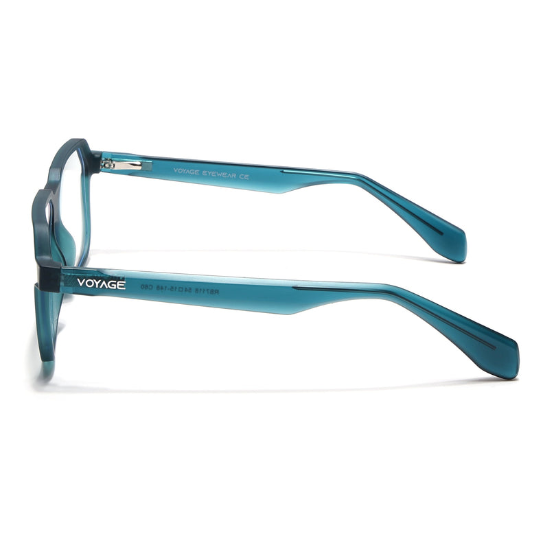 Prizm | Sea Green Hexagonal Eyeglasses for Men & Women (FMG6723-C6)