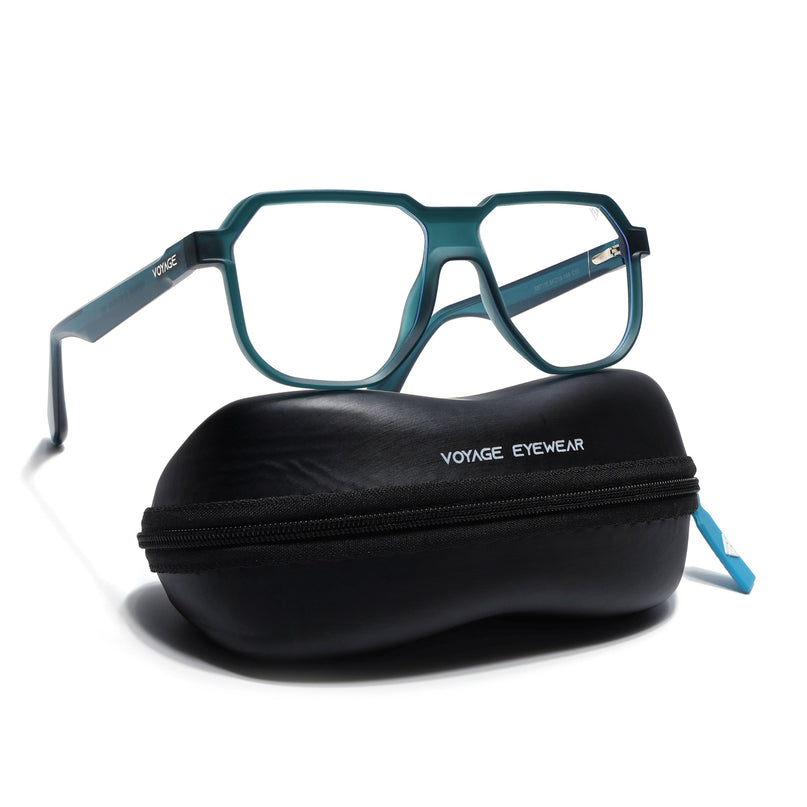 Prizm | Sea Green Hexagonal Eyeglasses for Men & Women (FMG6723-C6)