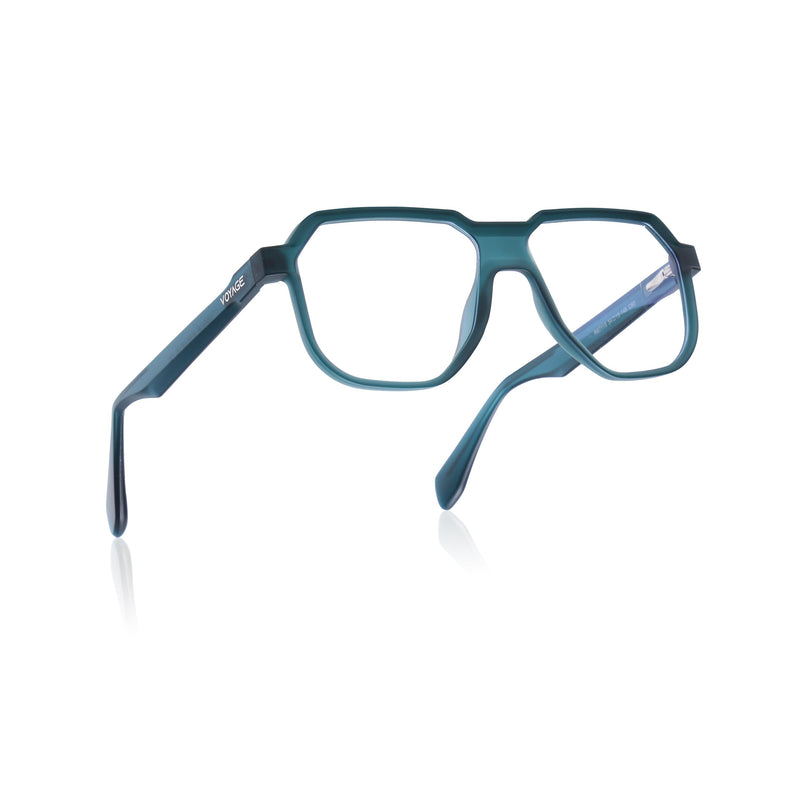 Prizm | Sea Green Hexagonal Eyeglasses for Men & Women (FMG6723-C6)