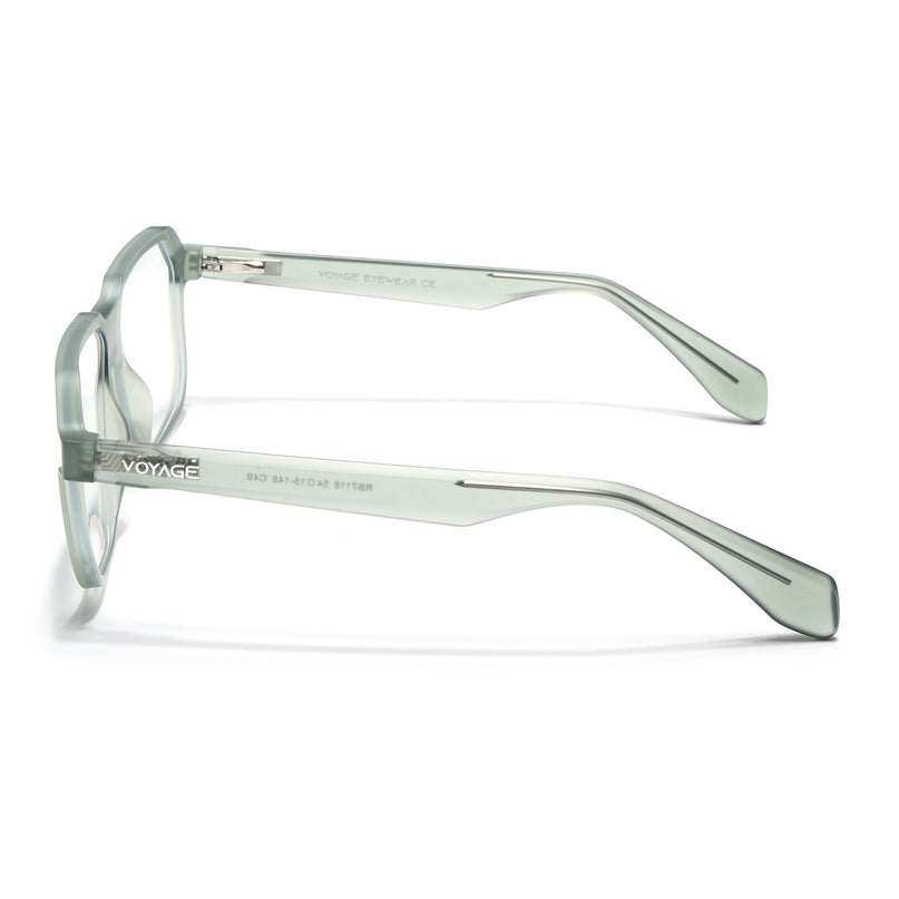 Prizm | Olive Hexagonal Eyeglasses for Men & Women (FMG6724-C7)