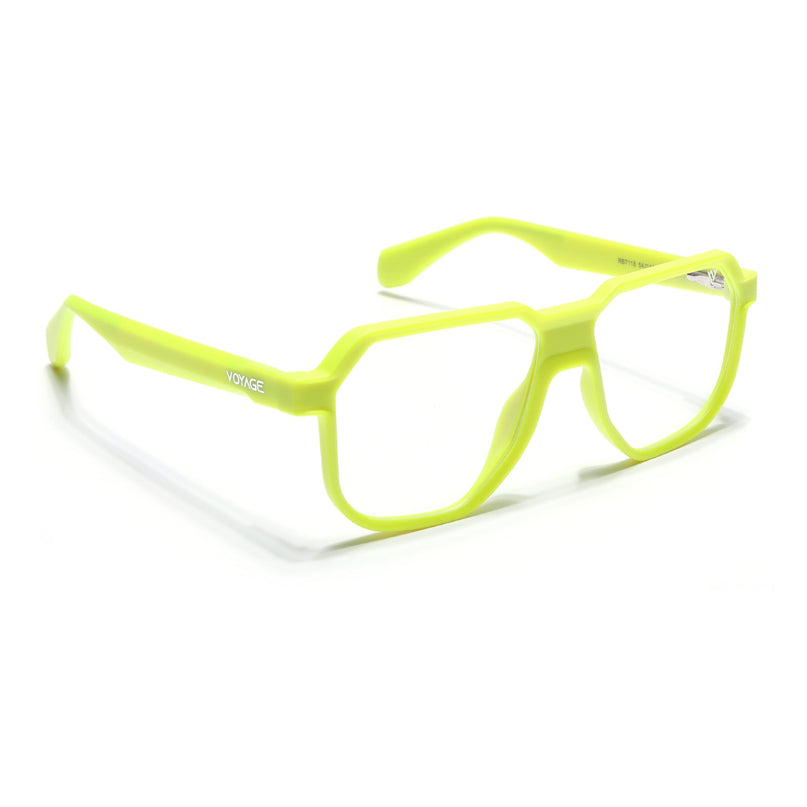 Prizm | Neon Yellow Hexagonal Eyeglasses for Men & Women (FMG6725-C8)