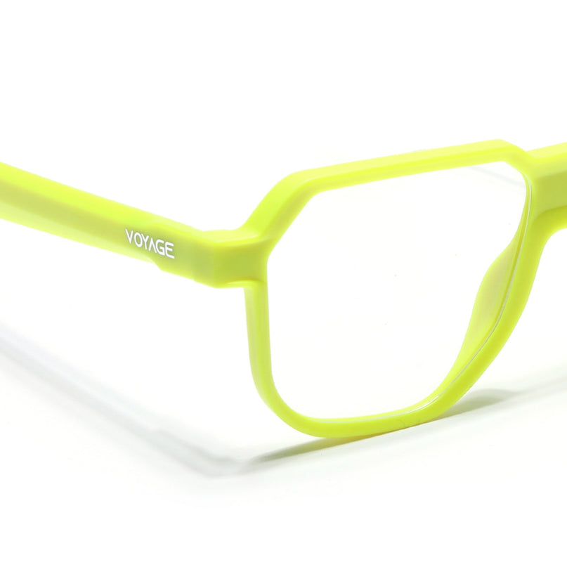 Prizm | Neon Yellow Hexagonal Eyeglasses for Men & Women (FMG6725-C8)