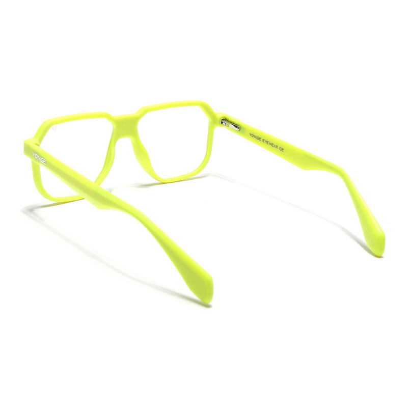 Prizm | Neon Yellow Hexagonal Eyeglasses for Men & Women (FMG6725-C8)