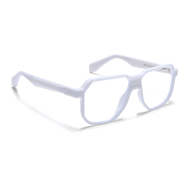 Prizm | White Hexagonal Eyeglasses for Men & Women (FMG6726-C9)
