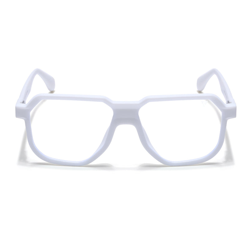 Prizm | White Hexagonal Eyeglasses for Men & Women (FMG6726-C9)