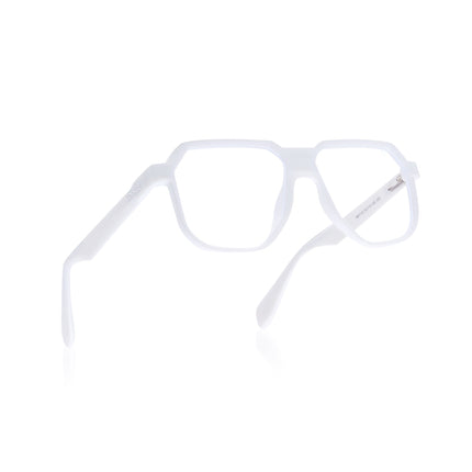 Prizm | White Hexagonal Eyeglasses for Men & Women (FMG6726-C9)