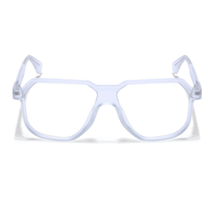 Prizm | Transparent Hexagonal Eyeglasses for Men & Women (FMG6727-C10)