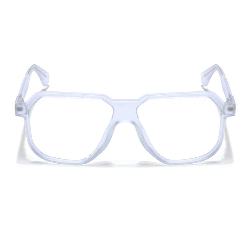 Prizm | Transparent Hexagonal Eyeglasses for Men & Women (FMG6727-C10)