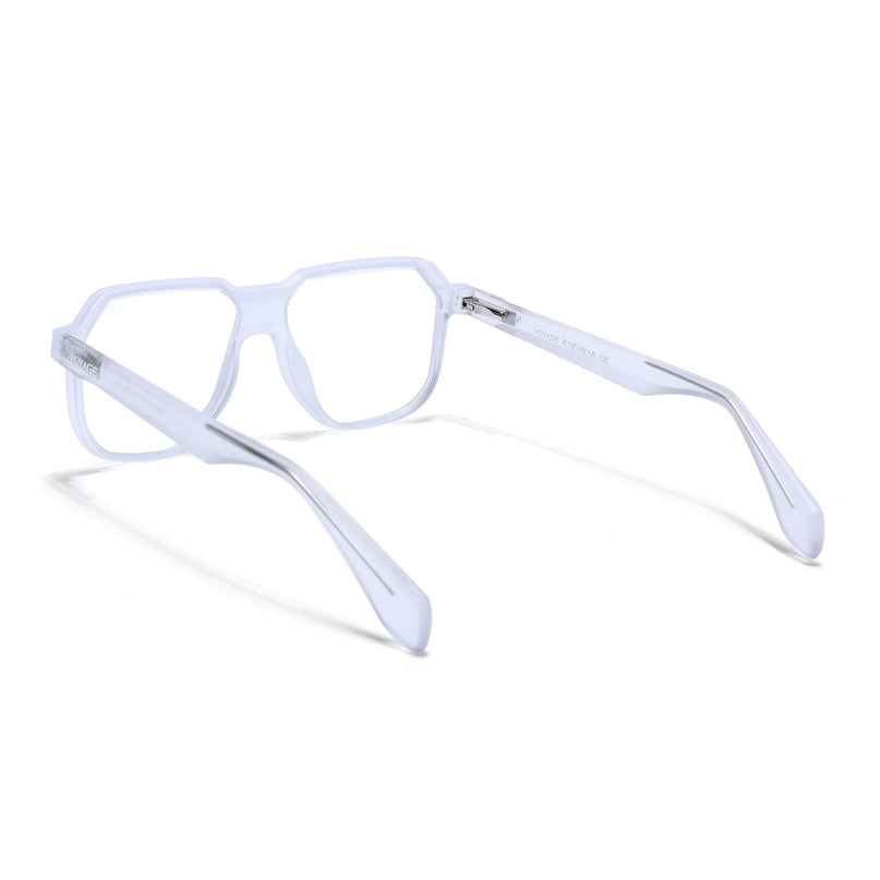 Prizm | Transparent Hexagonal Eyeglasses for Men & Women (FMG6727-C10)