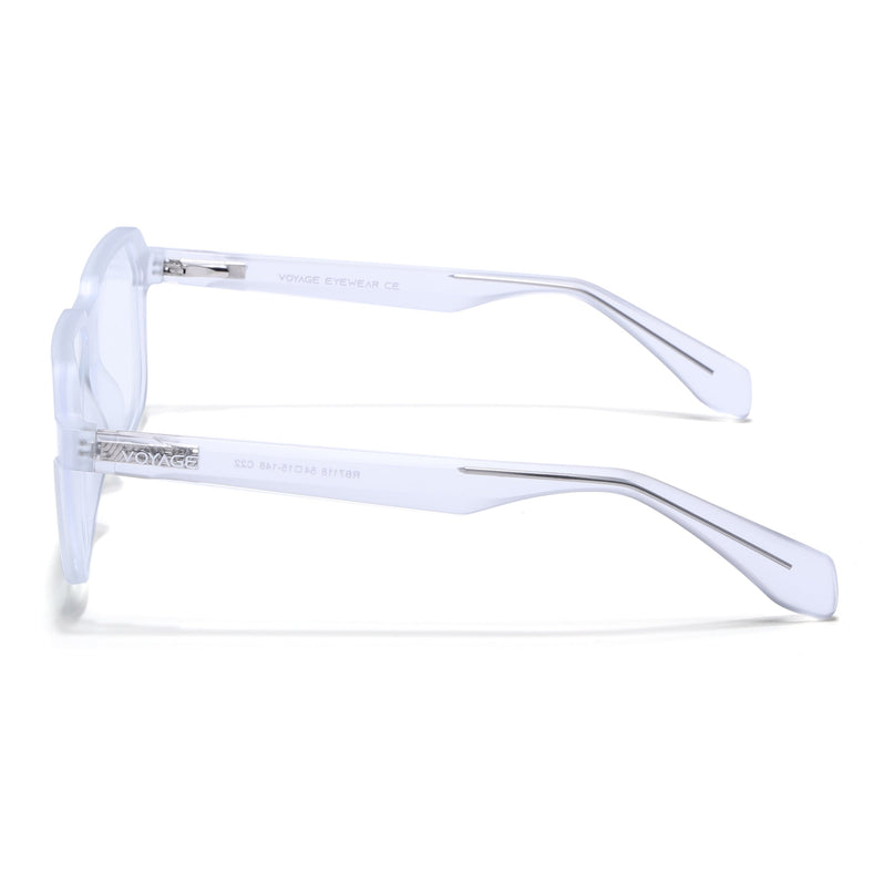 Prizm | Transparent Hexagonal Eyeglasses for Men & Women (FMG6727-C10)