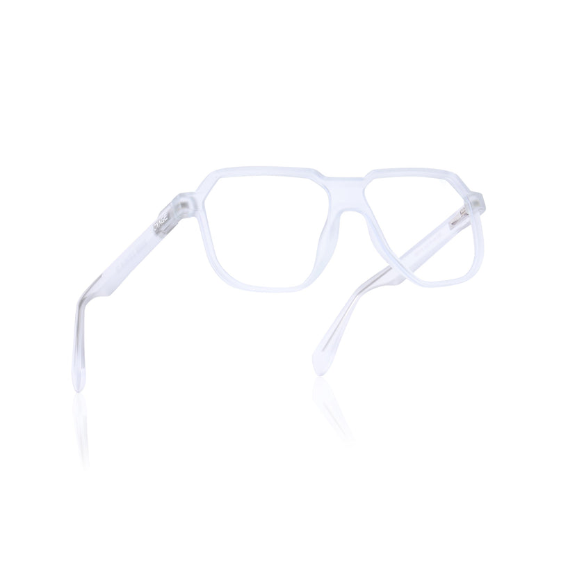Prizm | Transparent Hexagonal Eyeglasses for Men & Women (FMG6727-C10)