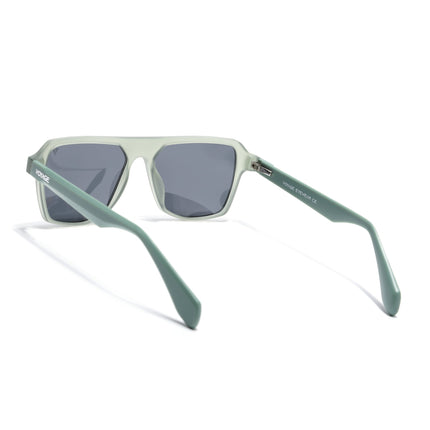 Wayfarer Polarized Sunglasses for Men & Women (Black Lens | Green Frame - PMG7278)