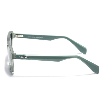 Wayfarer Polarized Sunglasses for Men & Women (Black Lens | Green Frame - PMG7278)