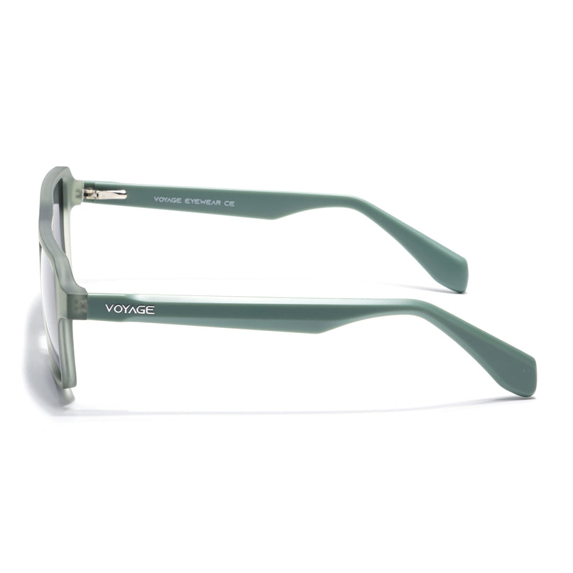 Wayfarer Polarized Sunglasses for Men & Women (Black Lens | Green Frame - PMG7278)