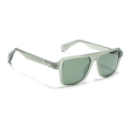 Wayfarer Polarized Sunglasses for Men & Women (Green Lens | Green Frame - PMG7279)